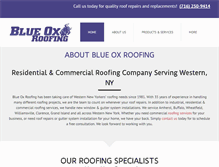 Tablet Screenshot of blueoxroof.com